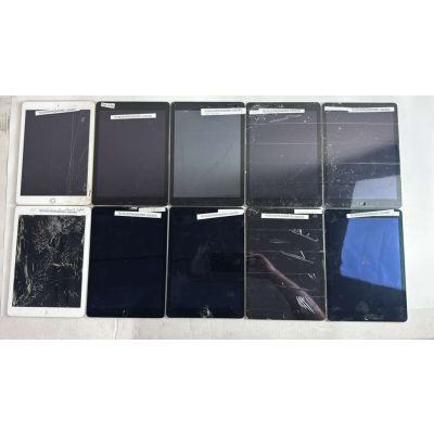 Lot of 10 - Mix Apple iPad Models  16GB - ASIS