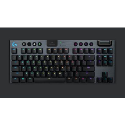 Logitech G915 TKL Tenkeyless LIGHTSPEED Clicky RGB Mechanical Gaming Keyboard (No Receiver) 