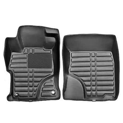 CAR-GRAND Civic Floor Mat Black Faux Leather Luxury Custom Fit