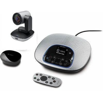Logitech PTZ Pro 2 with CC3000e Speaker Video Conference System 