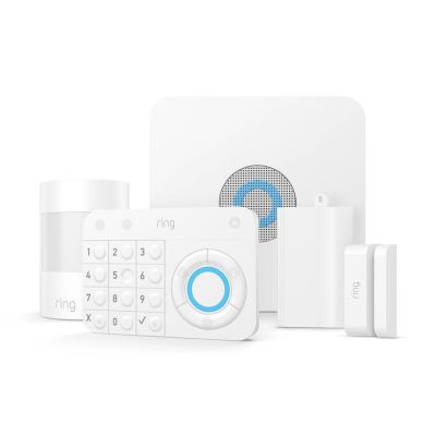 Ring - Alarm Home Security Kit (1st Gen) - White 4K11S7-0EN0