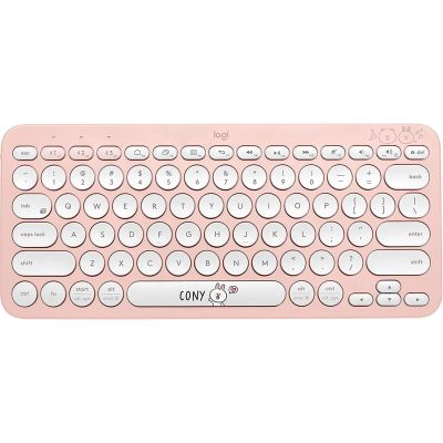 Logitech K380 Line-Friends Cony Multi-Device Bluetooth Wireless Keyboard - Pink