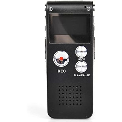 8GB Digital Voice Recorder 650Hr Dictaphone MP3 Player Black