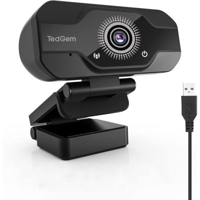 TedGem 1080P Full HD Webcam USB