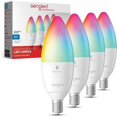 Sengled Smart Light Bulbs Smart Candelabra LED Bulb Smart Chandelier Light Bulbs - 4 Pack