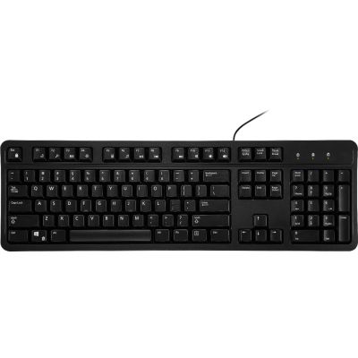 Best Buy essentials - Full-size Wired Membrane Keyboard - Black