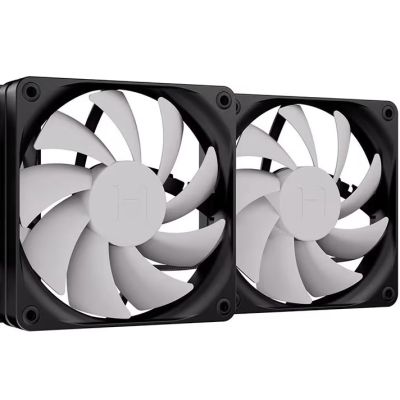 HYTE flow FE12 PWM Fan (Cool Gray & Black) - 2 Pack