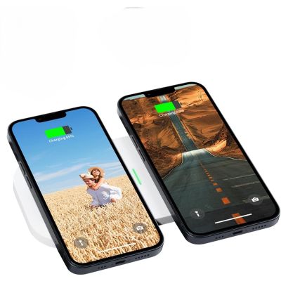 T2 2 in 1 Wireless Charger Qi Certified Charging Pad Ultra Thin 