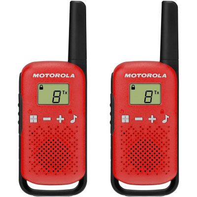 Motorola TALKABOUT T110 Two-Way Radio 2 Pack - Red
