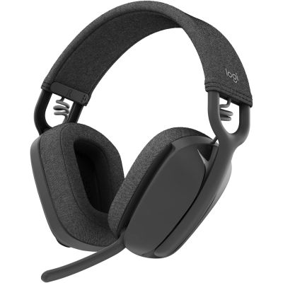 Logitech Zone Vibe 100 Lightweight Wireless Over Ear Headphones with Noise Canceling Microphone