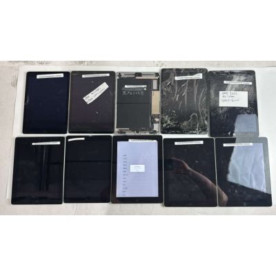 Lot of 10 - Mix Apple iPad Models  16GB - ASIS