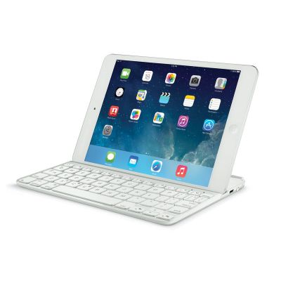 Logicool Logitech Ultrathin Magnetic Clip-On Keyboard Cover for iPad Air 2 - White 