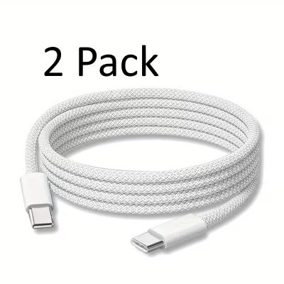  USB-C to USB-C 60 W Fast Charging Cable - 2 Pack