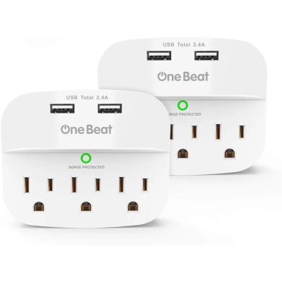 OneBeat THU6016 Wall Plug Adapter - 2 Pack