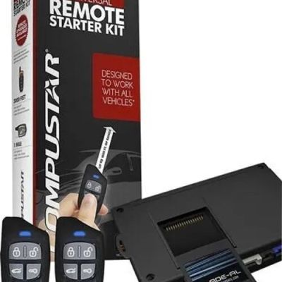 CompuStar - Remote Start Kit for Most Vehicles - Black/Red