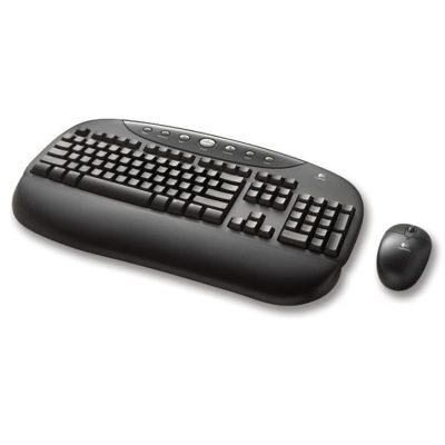 Logitech Cordless Internet Pro 967461-0403 RF Wireless Slim Desktop w/Mouse