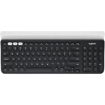 Logitech Multi-Device Wireless Bluetooth Keyboard K780 for Computer Phone Tablet - Silver/Black