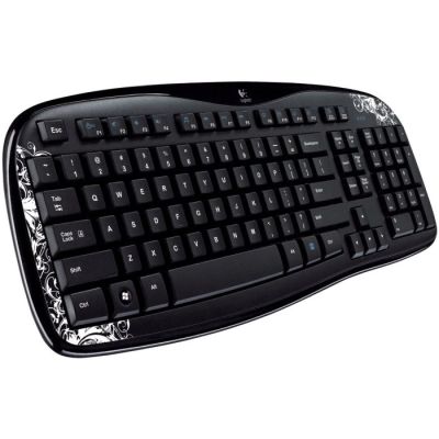 Logitech K250 Wireless Keyboard - DARK FLEUR W Receiver 