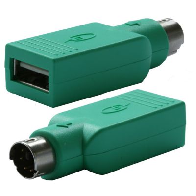 LOT OF 5 USB to PS2 Adapter Dongle -USB2PS2