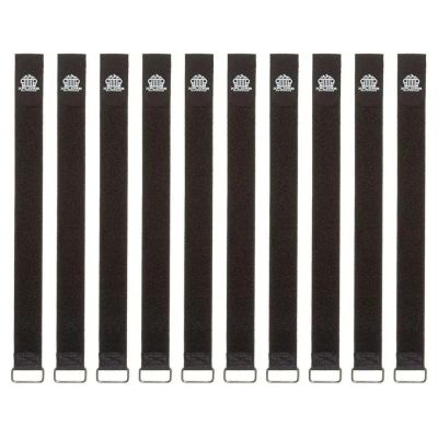 Xplore Outdoors Durable Tie Down Straps | 20" x 1.5" Hook & Steel Loop Fasteners Jeep - 10 Pack