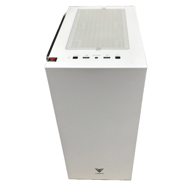Armoury P310 Airflow ATX Case with 600W Power Supply and 120mm ARGB Case Fan - White